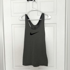 Gray Nike Pro workout tank